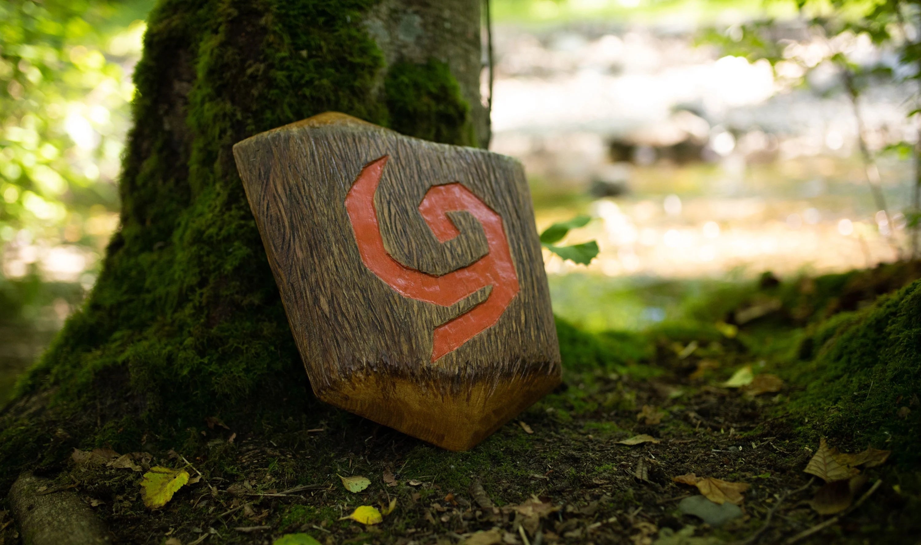 Deku Shield Wooden Replica // The Legend of Zelda - Ocarina of Time in the forest