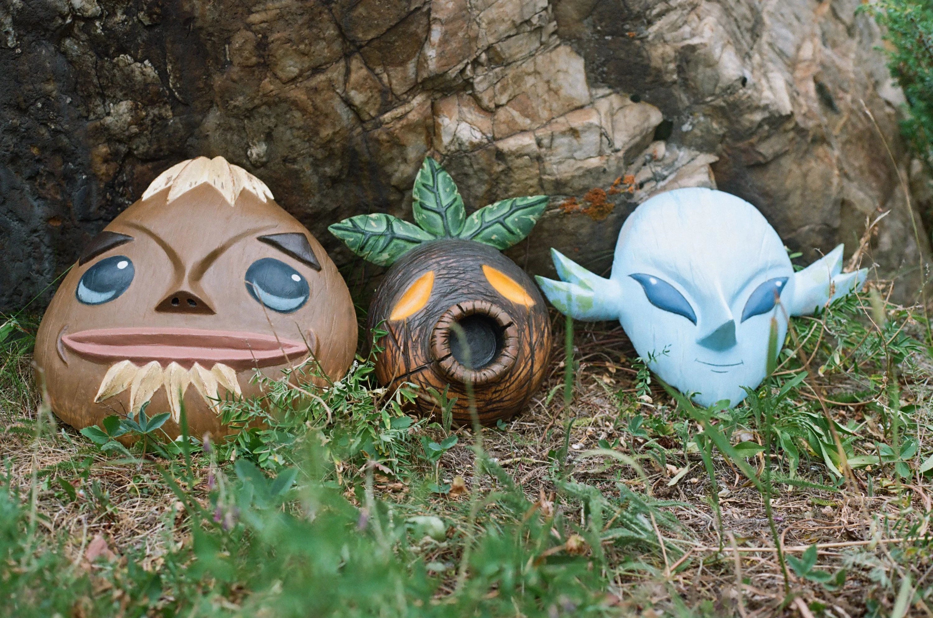 Hand Carved Wooden Transformation Masks: Deku, Goron, Zora & Majoras Mask bundle 