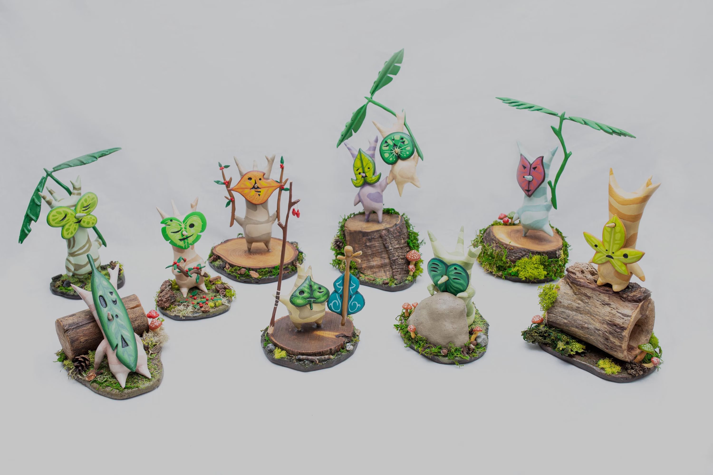 Wooden Korok Art Set // Handcarved Zelda Inspired (Pre-Order) Legend of Zanon