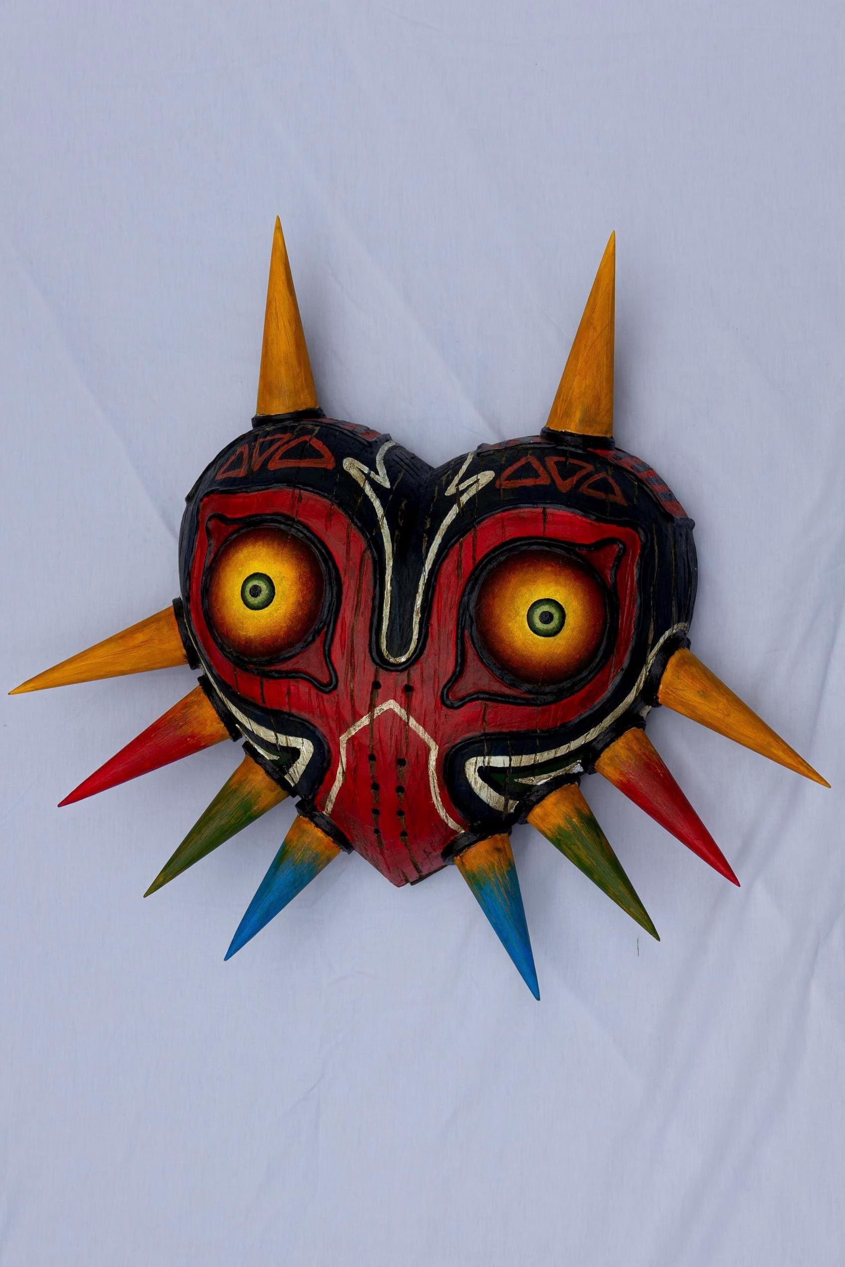 Handcarved Wooden Majora’s Mask // Zelda Inspired (Large Edition) Legend of Zanon