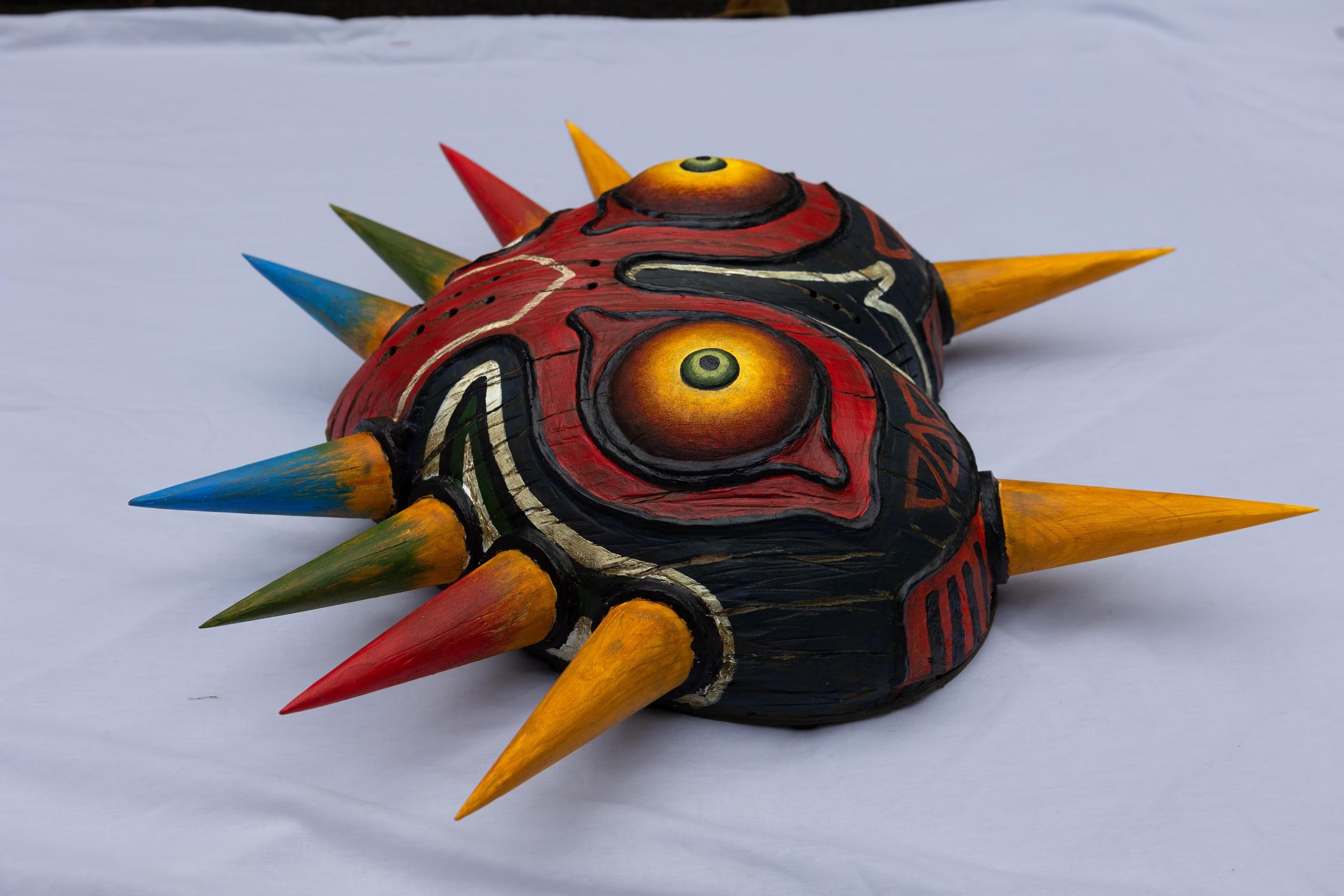 Handcarved Wooden Majora’s Mask // Zelda Inspired (Large Edition) Legend of Zanon