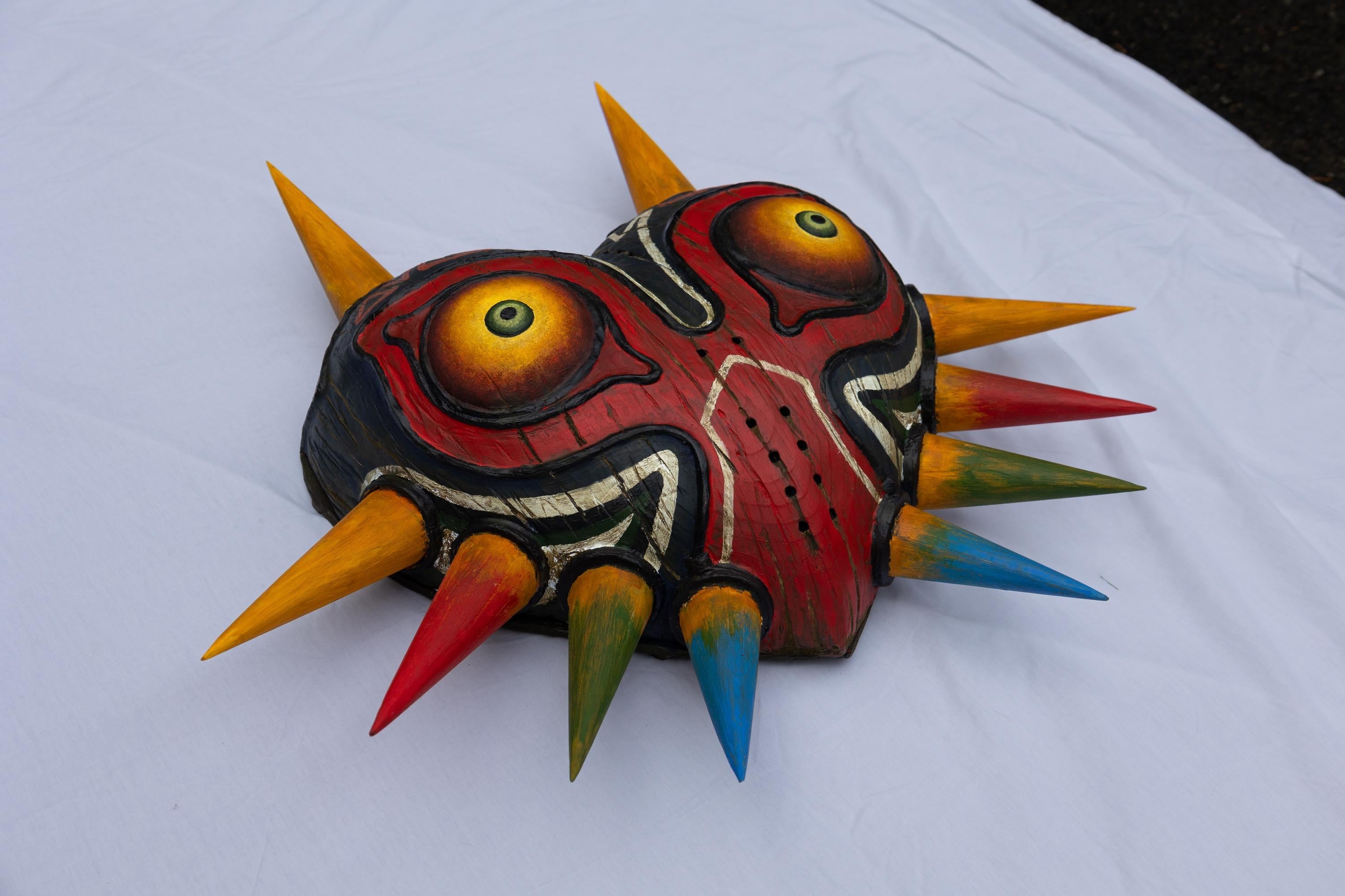 Handcarved Wooden Majora’s Mask // Zelda Inspired (Large Edition) Legend of Zanon