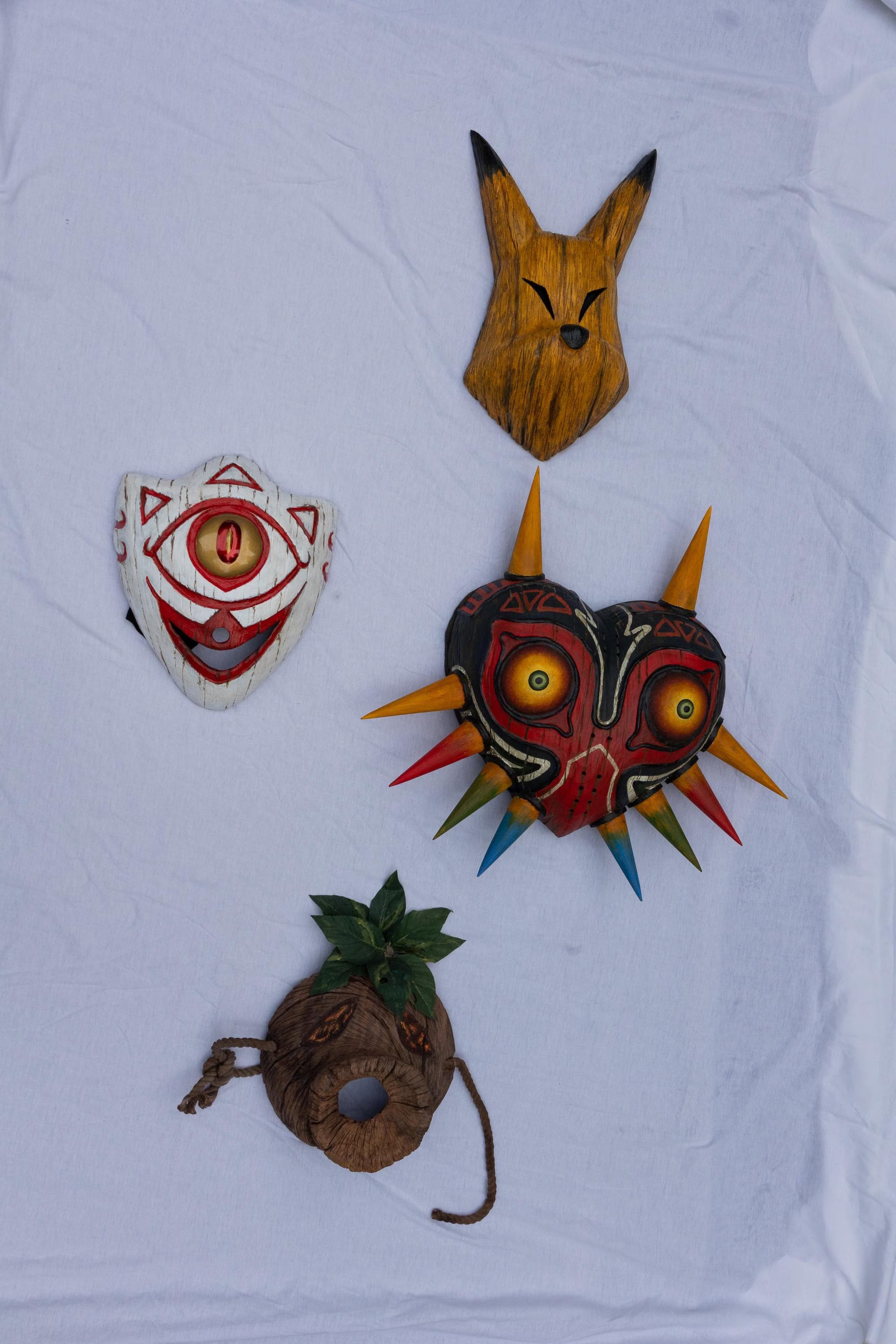 Handcarved Wooden Majora’s Mask // Zelda Inspired (Large Edition) Legend of Zanon